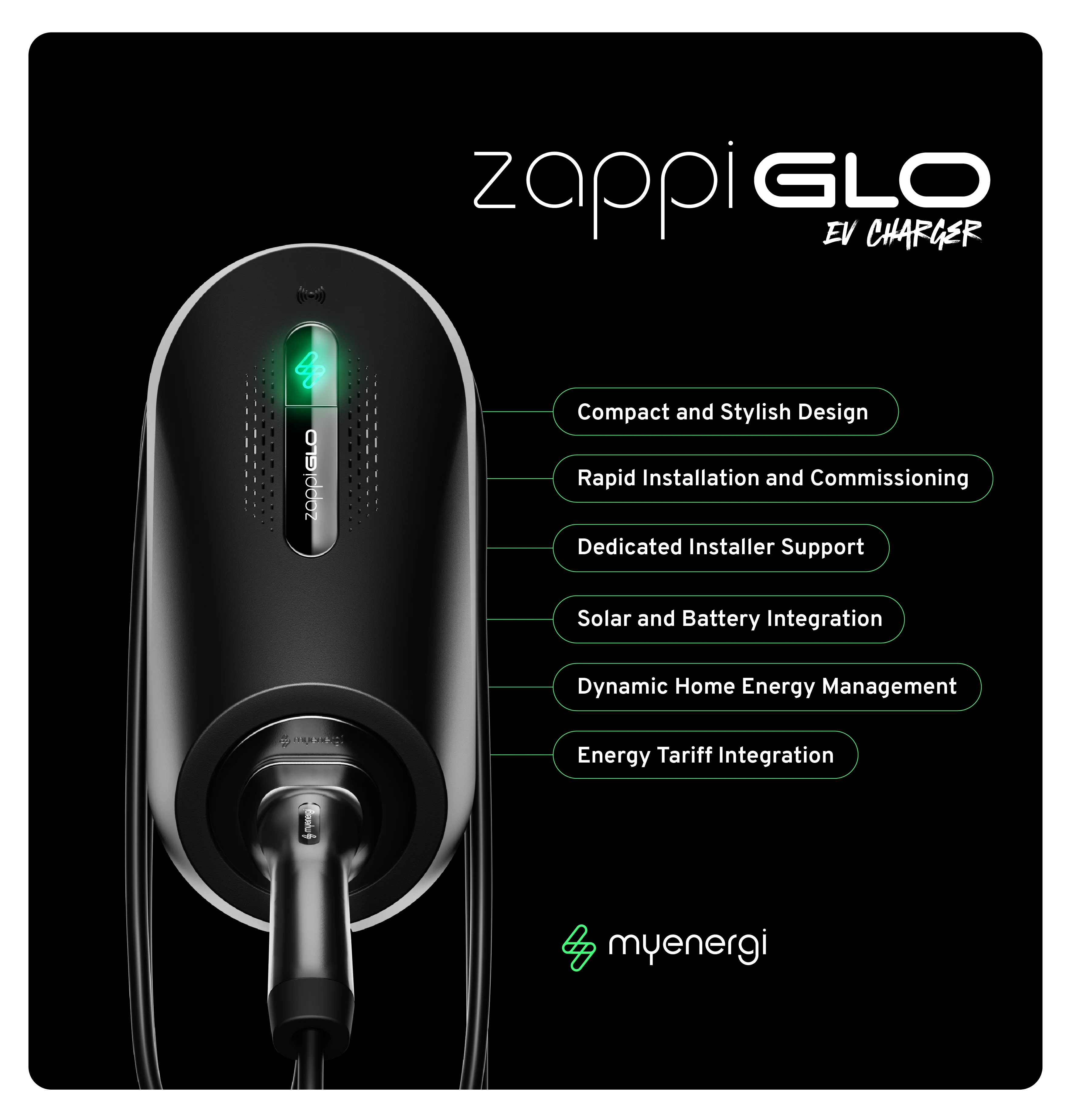 MYENERGI ZAPPI GLO: 7kW | TETHERED | SINGLE PHASE - Image 7