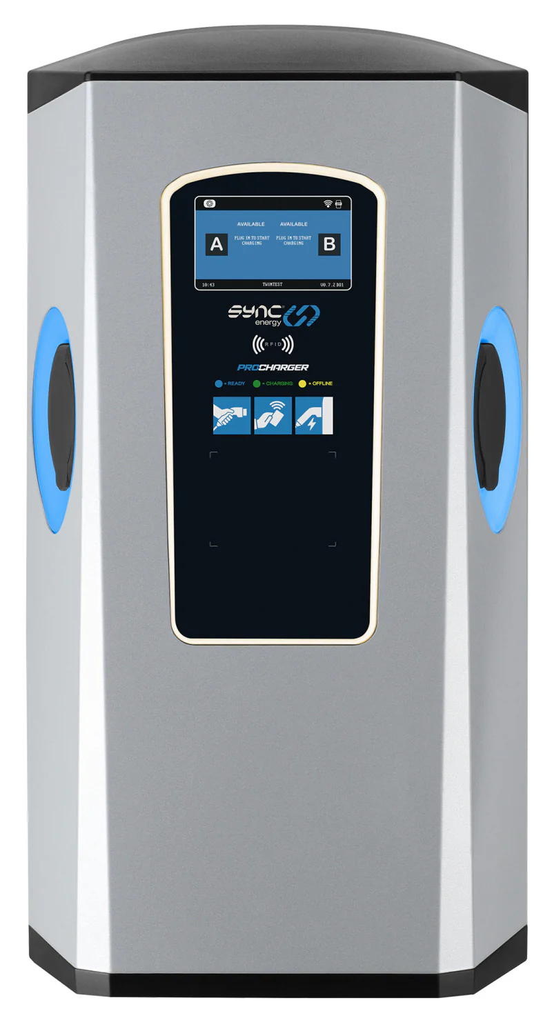 SYNC ENERGY PRO CHARGER: 7.4kW | DUAL SOCKET | WALL MOUNTED | MID METER