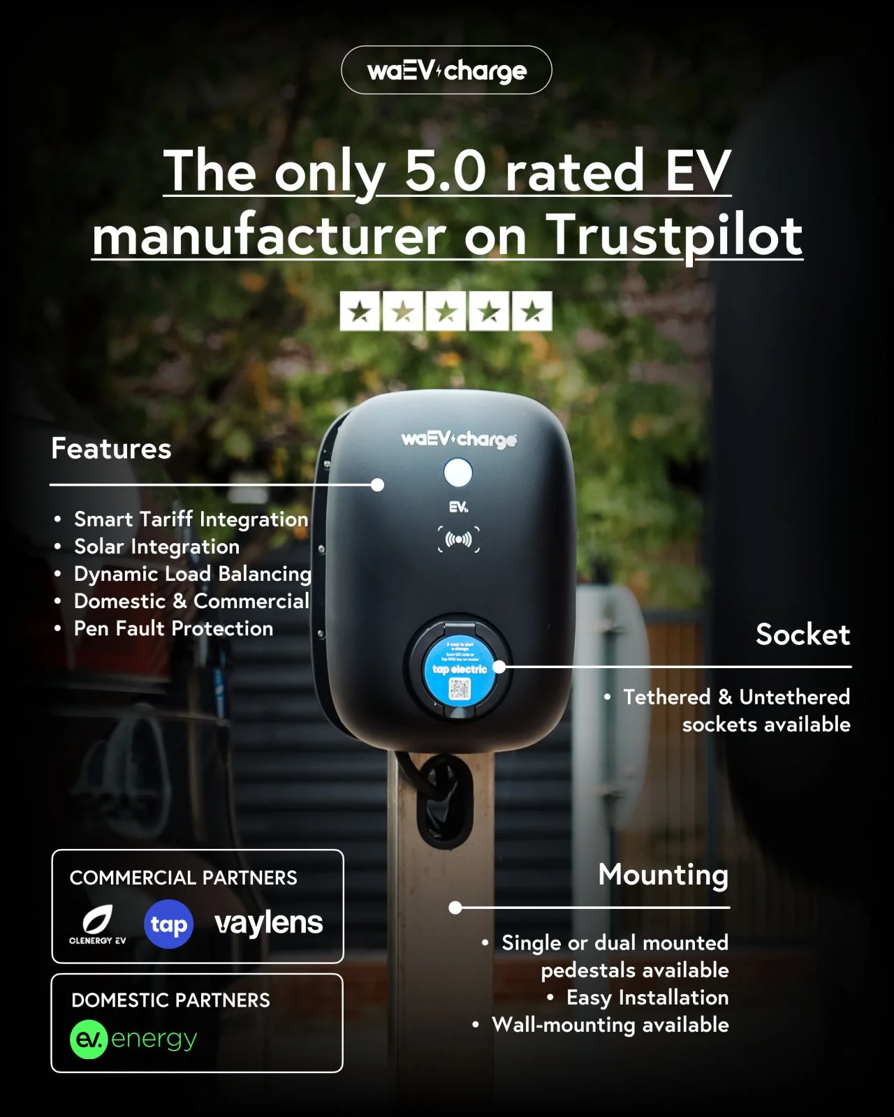 WAEV-CHARGE EV1S: 7.4kW | SOCKET - Image 9