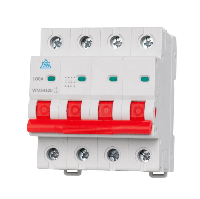 WCED WMS4100: 100A MAIN SWITCH | 4 POLE