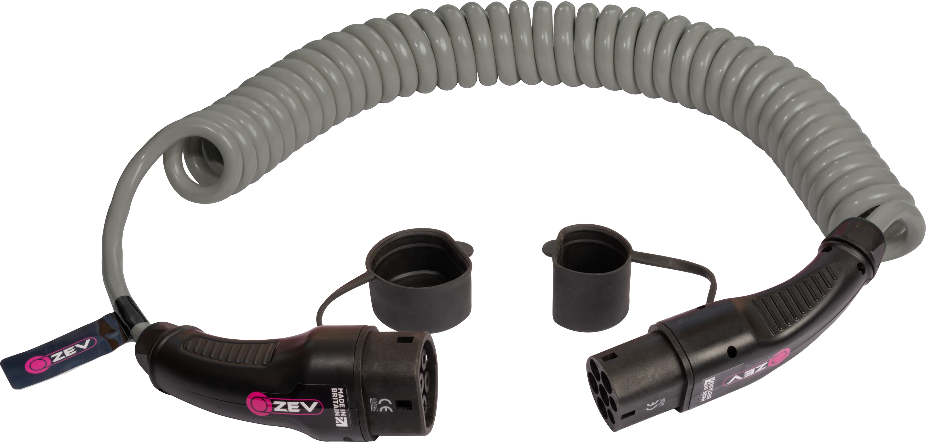 ZEV CHARGING CABLE: TYPE 2 TO TYPE 2 | 7.5M | 3-PHASE | COILED - Image 2
